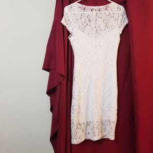 White lace dress
